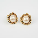 Chanel Vintage Pearl Earring Clasp
